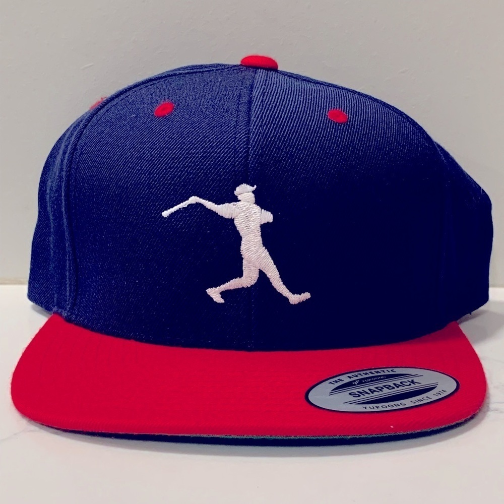 Aaron Judge Swing Logo Snapback Hat Navy/Red - Picture 3 of 5
